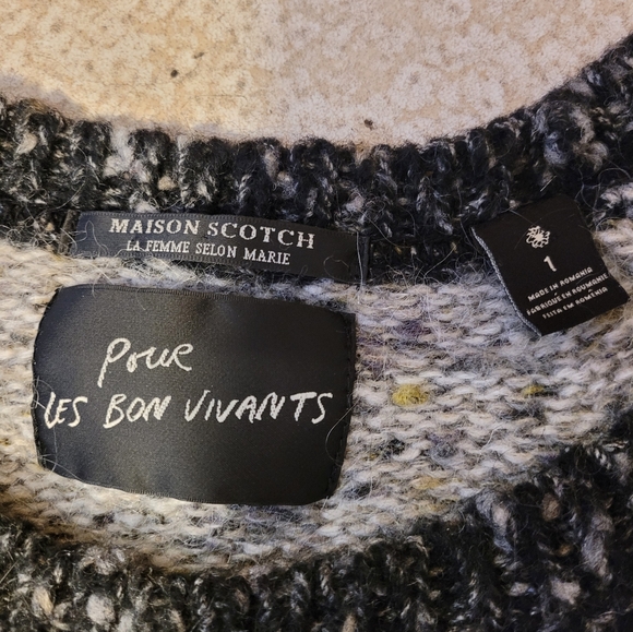 Scotch & Soda / MAISON SCOTH Designer Mohair Blend Knit with Side Zip A - Picture 3 of 12